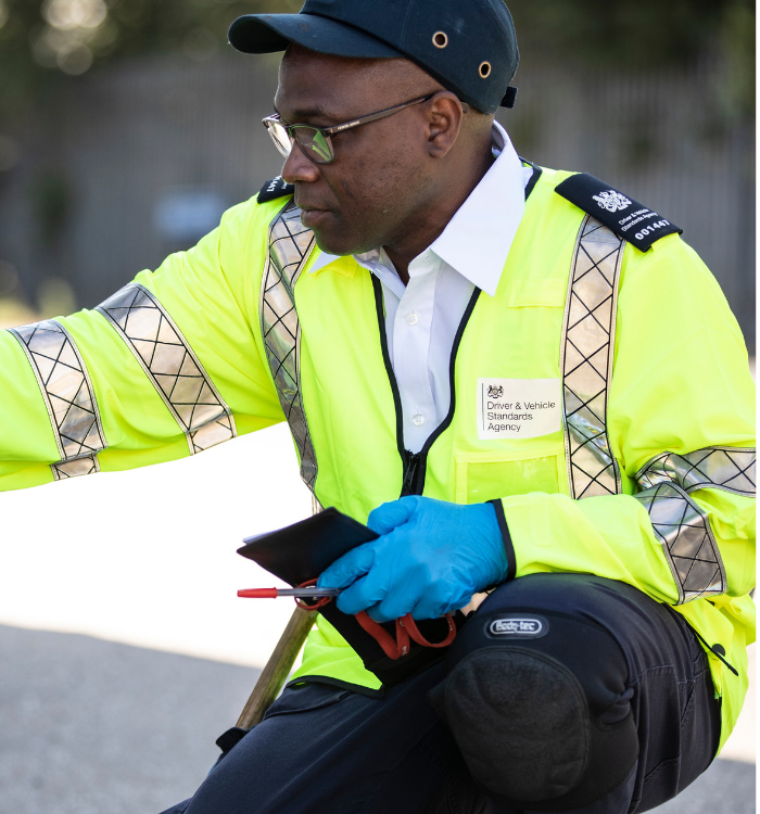 Christian Jones, Vehicle Examiner at DVSA.