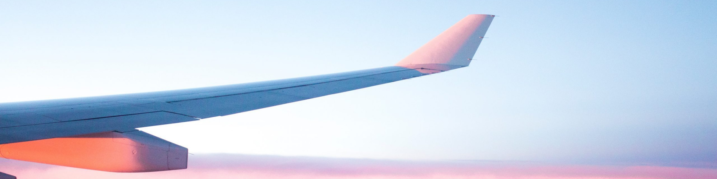 The right wing of an aeroplane to represent International Trade at DfT.