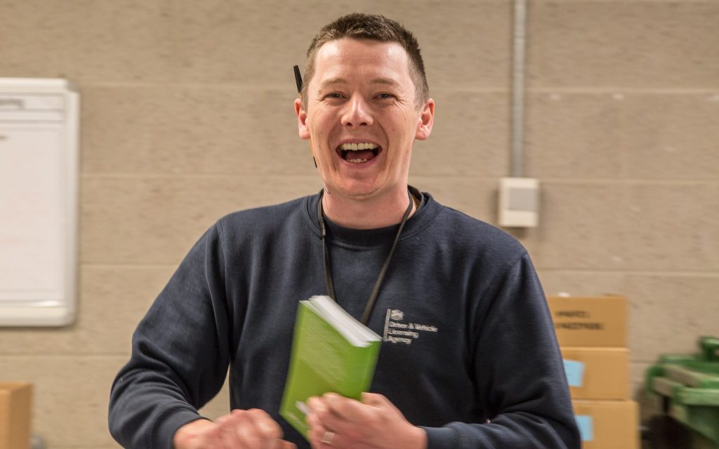 Operational Delivery staff member, laughing at DVLA.