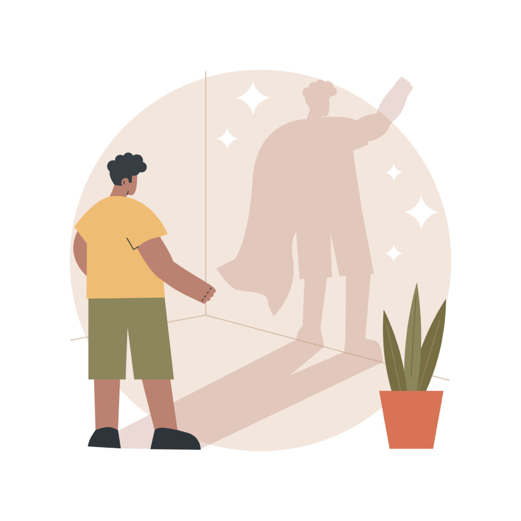 Mental Health Awareness Week blog image showing self-esteem and belief in yourself. It's always okay to ask for help and support.